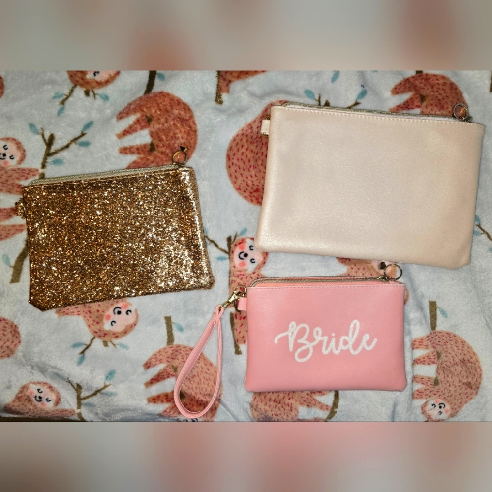 3 piece bridal clutch set
